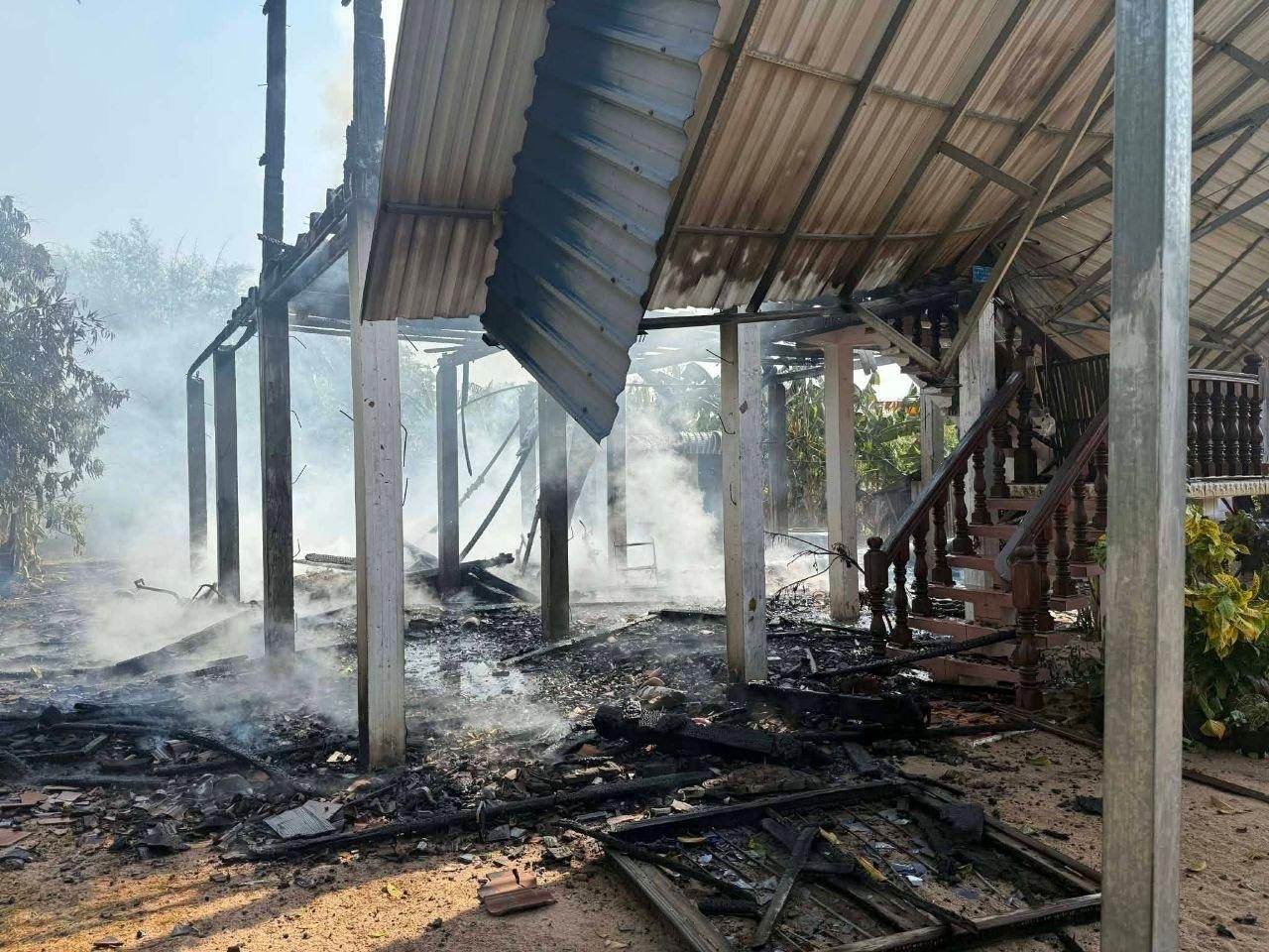 អគ្គីភ័យឆាបឆេះផ្ទះអស់ទាំងស្រុងនៅស្រុករលាប្អៀរ ខូចខាតទ្រព្យសម្បត្តិជាច្រើន