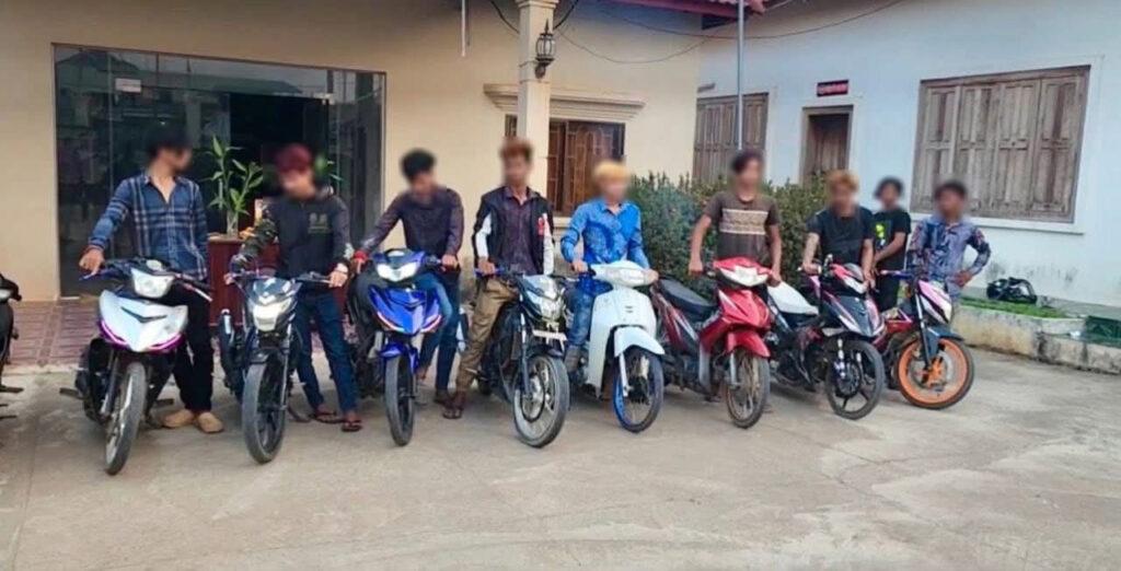 ក្រុងក្រចេះបង្ក្រាបក្មេងទំនើង១២នាក់ ដកហូតម៉ូតូ១១គ្រឿងនាថ្ងៃចូលឆ្នាំទី១