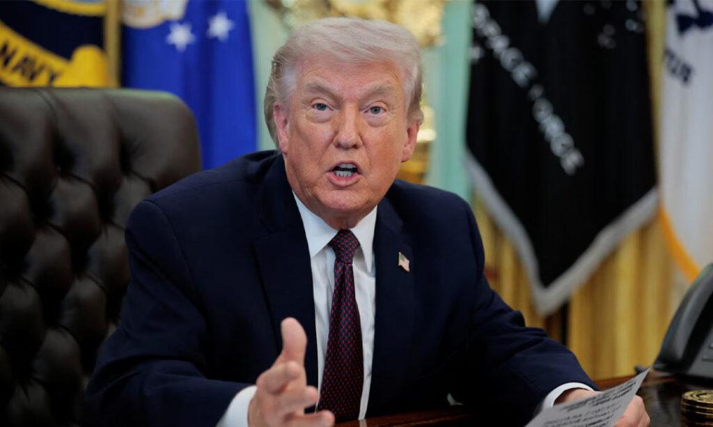 ត្រាំអះអាងថា អាមេរិកអាចបើកច្រកហរមូសវិញ យកប្រេងរកប្រាក់ចំណេញ