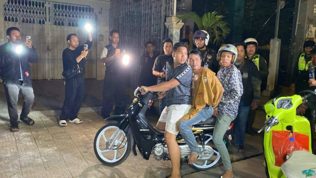 ពលរដ្ឋរួមចិត្តចាប់ជនសង្ស័យឆក់ខ្សែកអ្នករត់កង់បីកំពុងសម្រាន្តលង់លក់