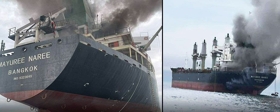 រកឃើញសាកសពនាវិកថៃនៅលើកប៉ាល់ Mayuree Naree ក្នុងច្រកសមុទ្រហ័រមូស