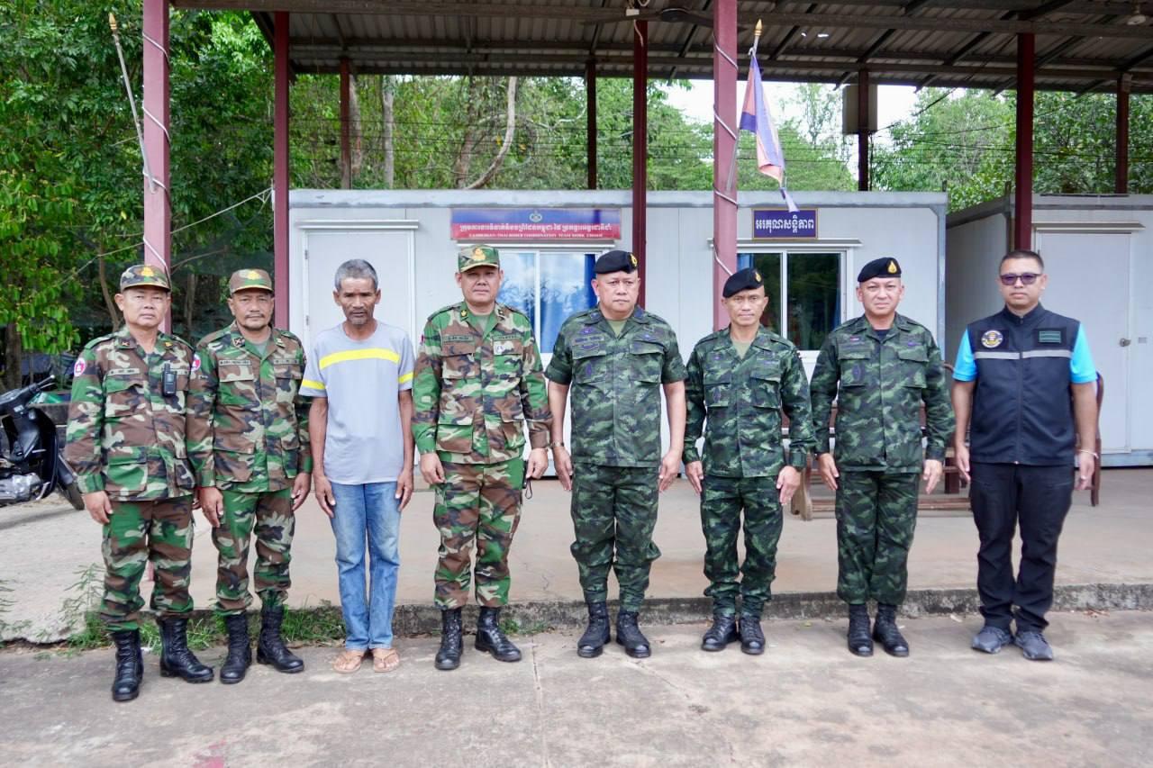 អាជ្ញាធរកម្ពុជាប្រគល់ជនជាតិថៃលួចឆ្លងដែនខុសច្បាប់ទៅភាគីថៃវិញ តាមយន្តការ RBC ប្រកបដោយមនុស្សធម៌