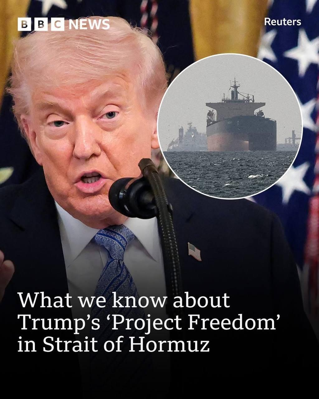 គម្រោងសេរីភាពរបស់ Trump៖ អាមេរិកប្រកាសដឹកនាំកប៉ាល់ជាប់គាំងចេញពីច្រកសមុទ្រ Hormuz ខណៈអ៊ីរ៉ង់ប្តីប្រកាសតទល់ជាស្ថាពរ