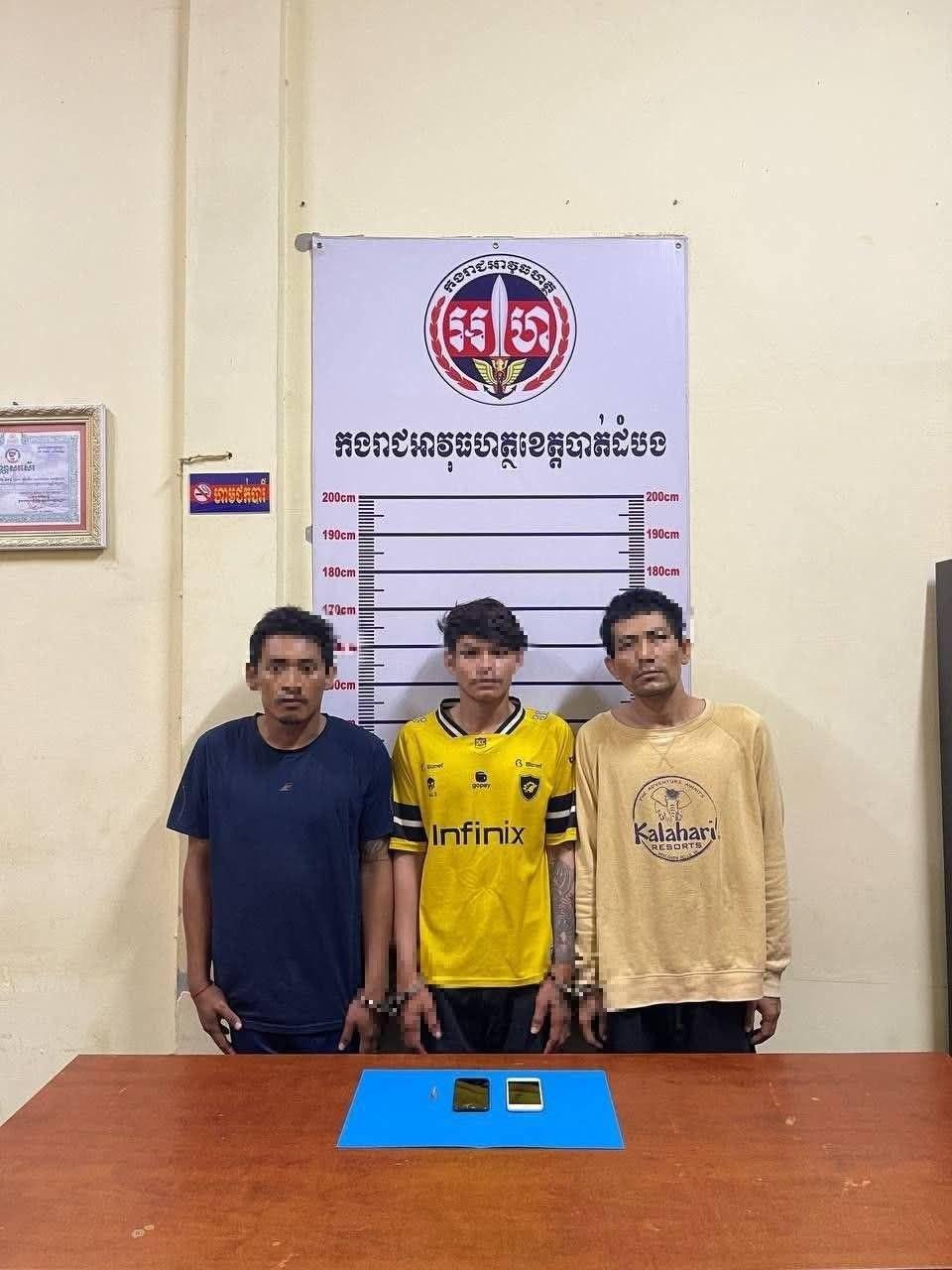 ឃាត់ខ្លួនយុវជន៣នាក់ករណីជួញដូរ និងប្រើប្រាស់គ្រឿងញៀននៅបាត់ដំបង